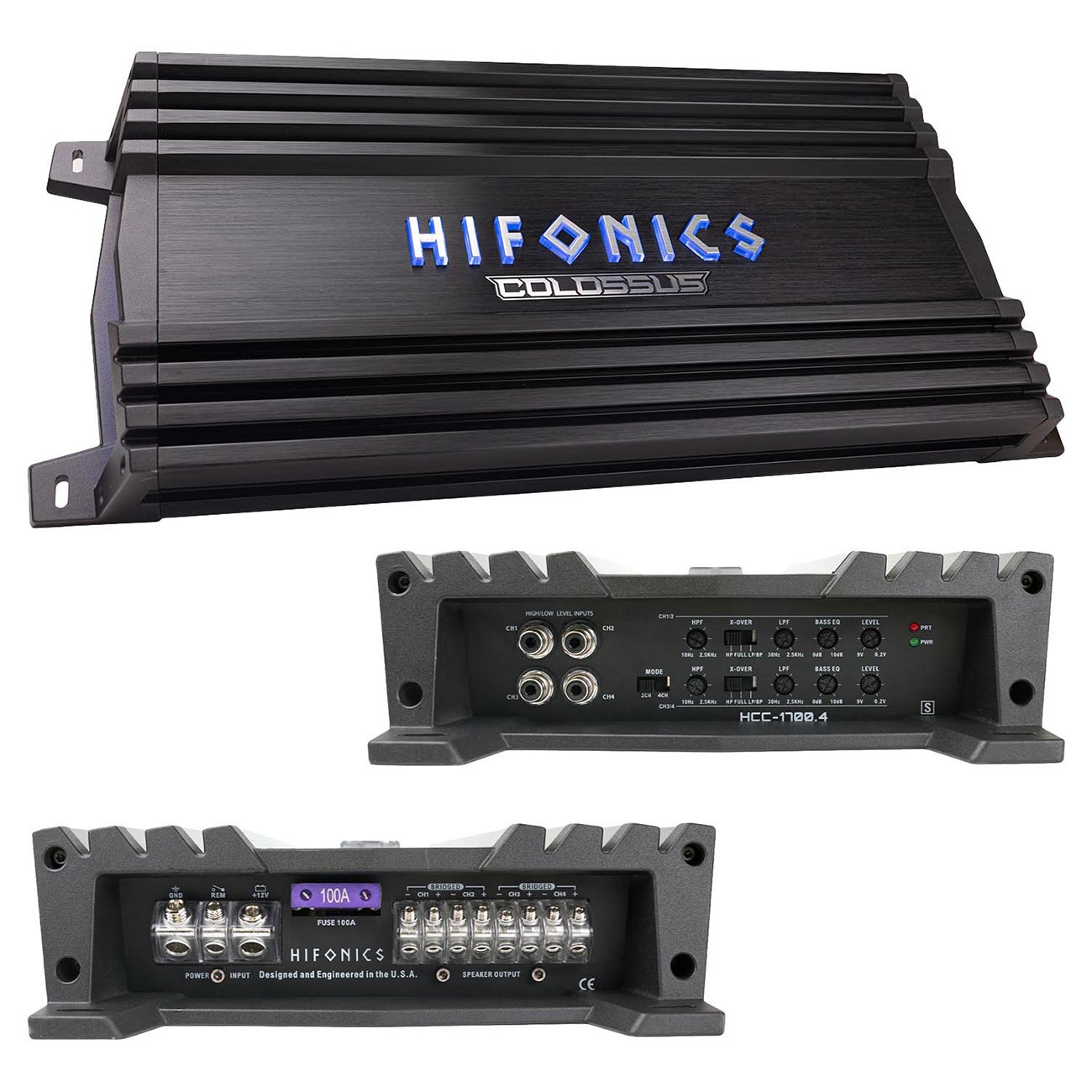 Hifonics Colossus Classic Hcc 1700.4 1700 Watt Four Channel Amplifier